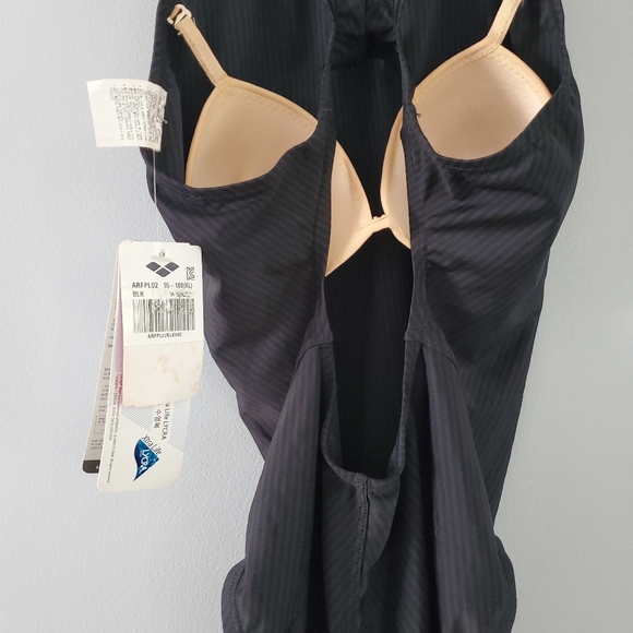 Arena Women's Control Back Swimsuit One-piece Removable Inner Bra Size US 34 - Picture 4 of 8